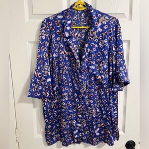 OPEN EDIT MULTICOLOR BLOUSE